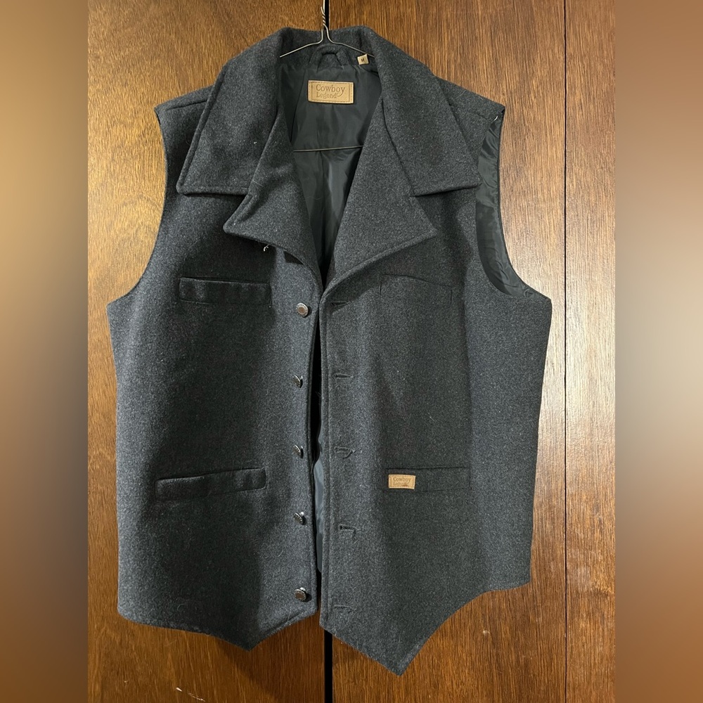 Mens Cowboy Legend wool vest.